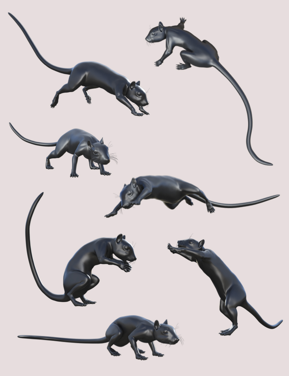 Rodents by AM: Squirrel Props and Poses by: Alessandro_AM, 3D Models by Daz 3D