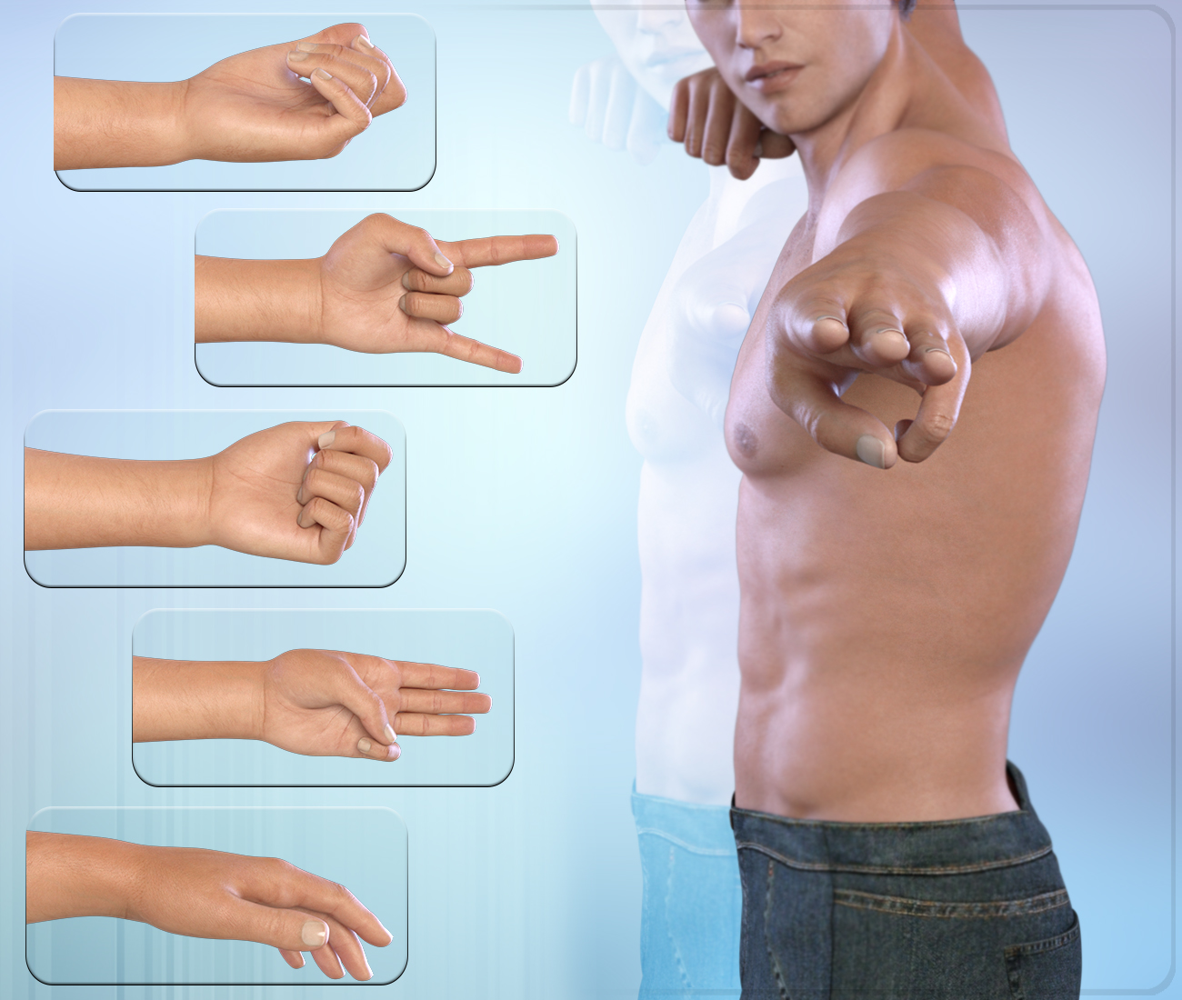 Z Hand In Need - Hand Poses for Genesis 3 Male and Female by: Zeddicuss, 3D Models by Daz 3D