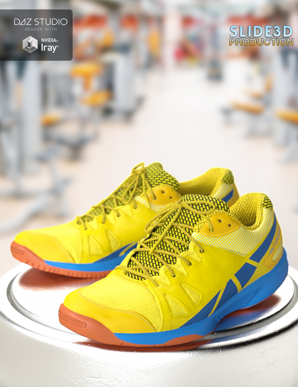 Slide3D Real Sneakers for Genesis 3 Female(s) Texture Addon by: Slide3D, 3D Models by Daz 3D