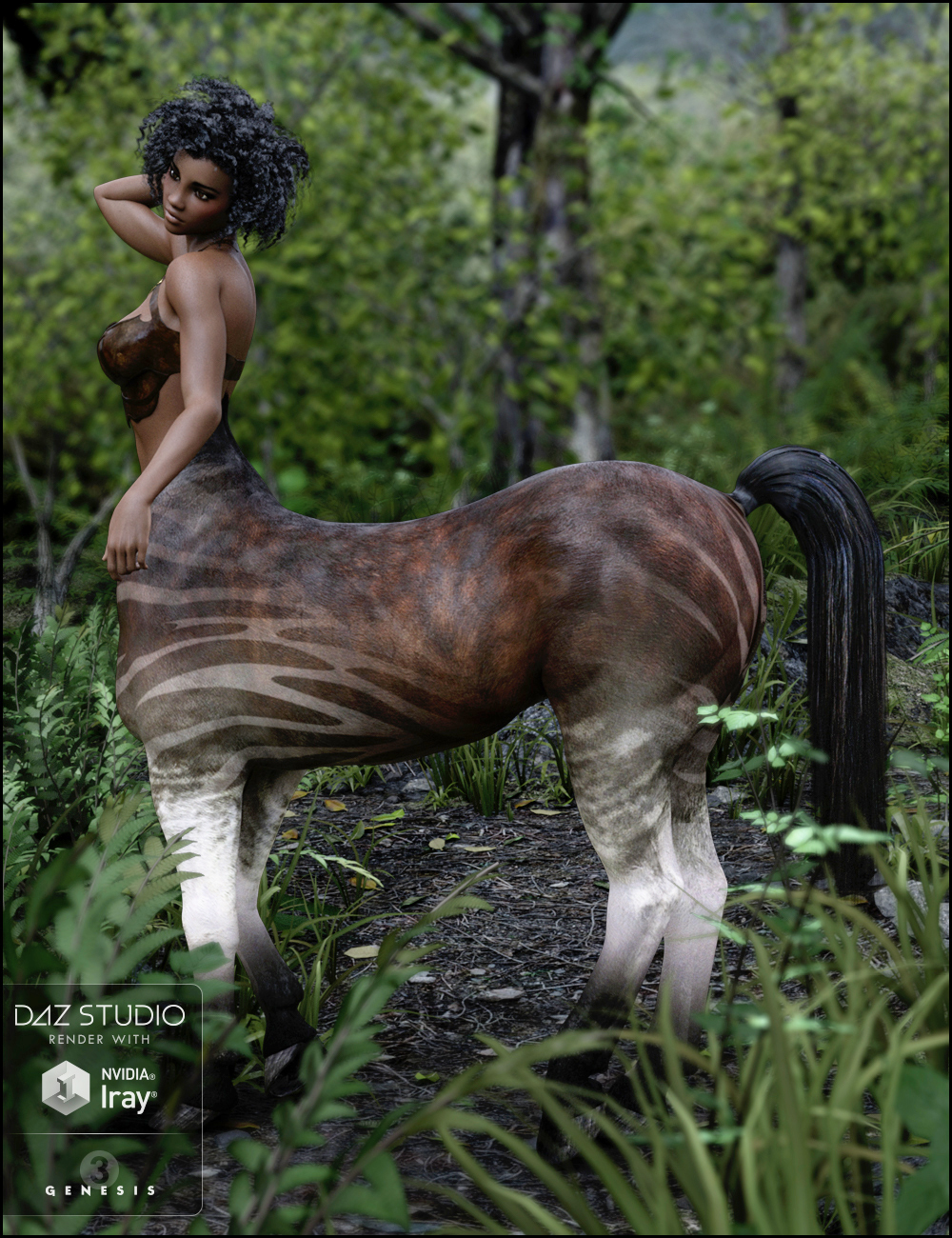 Makemba for Centaur 7 and Genesis 3 Female by: DemonicaEviliusJessaii, 3D Models by Daz 3D