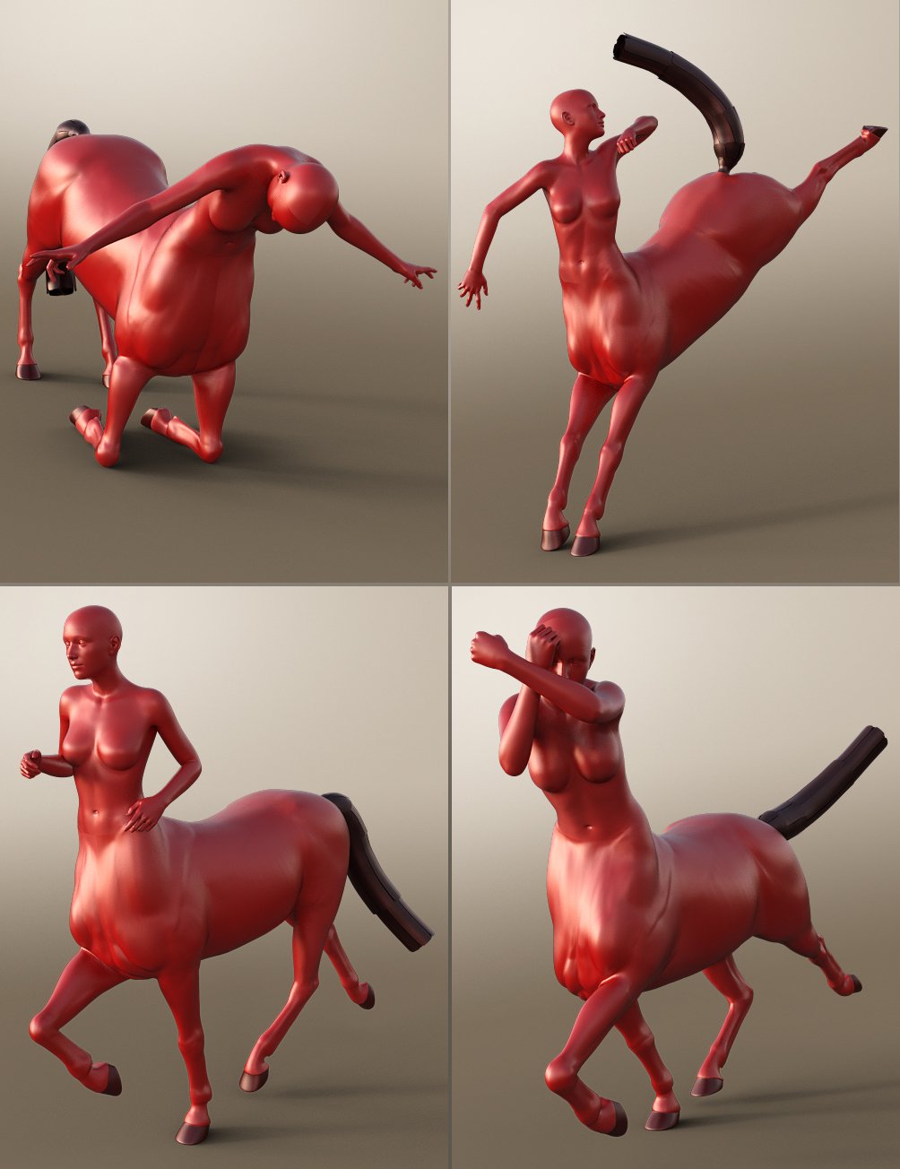 Inner Beauty Poses for Centaur 7 Female by: Devon, 3D Models by Daz 3D