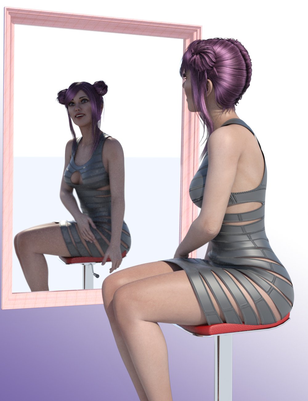 Bandage Dress for Genesis 3 Female(s) by: Canary3d, 3D Models by Daz 3D