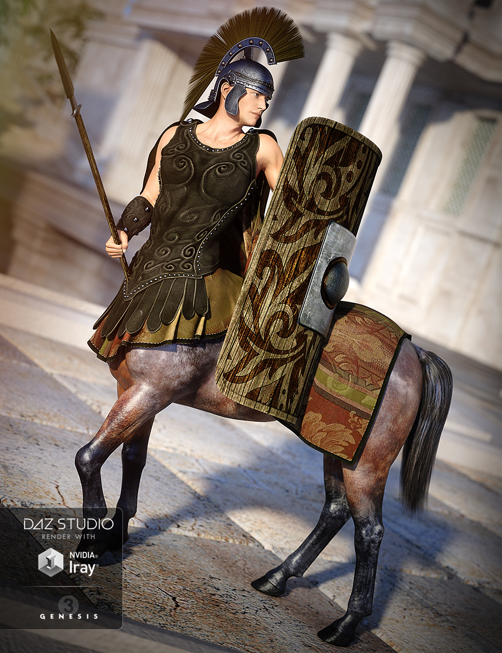 Empire Centaur Armor Textures by: Anna Benjamin, 3D Models by Daz 3D
