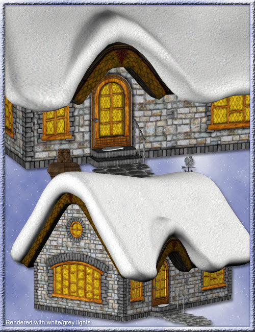 Winter Cottage by: karanta, 3D Models by Daz 3D