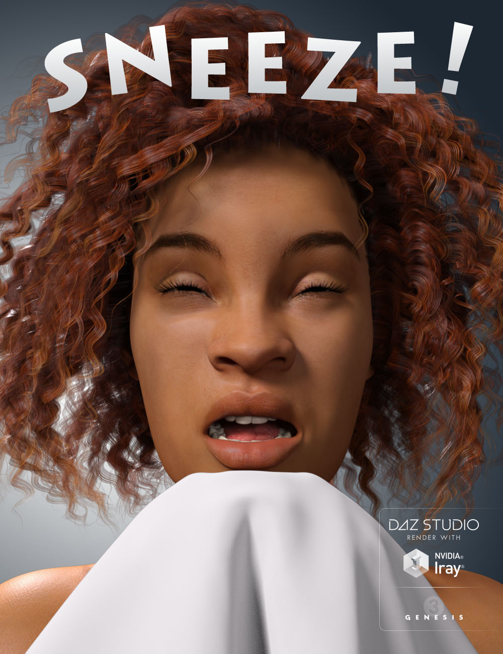 Sneeze! for Genesis 3 Female(s) by: Cayman Studios, 3D Models by Daz 3D