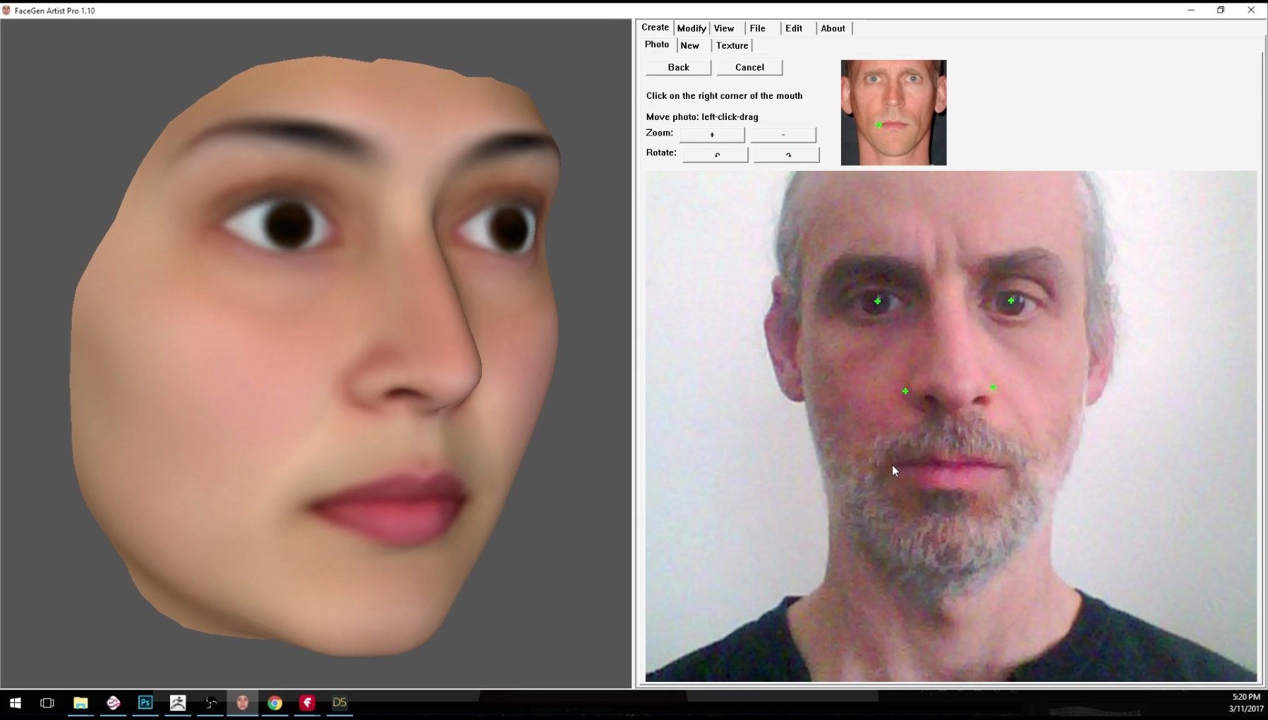 Easy Character Creation with FaceGen by: Digital Art Livemagbhitu, 3D Models by Daz 3D