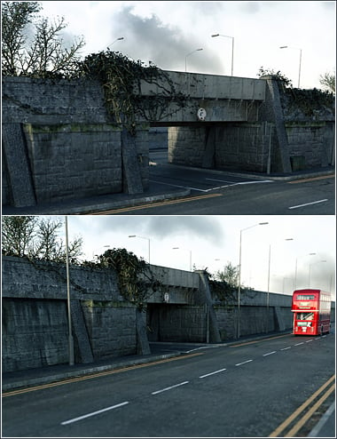 The Unused Railway Bridge by: David BrinnenForbiddenWhispers, 3D Models by Daz 3D