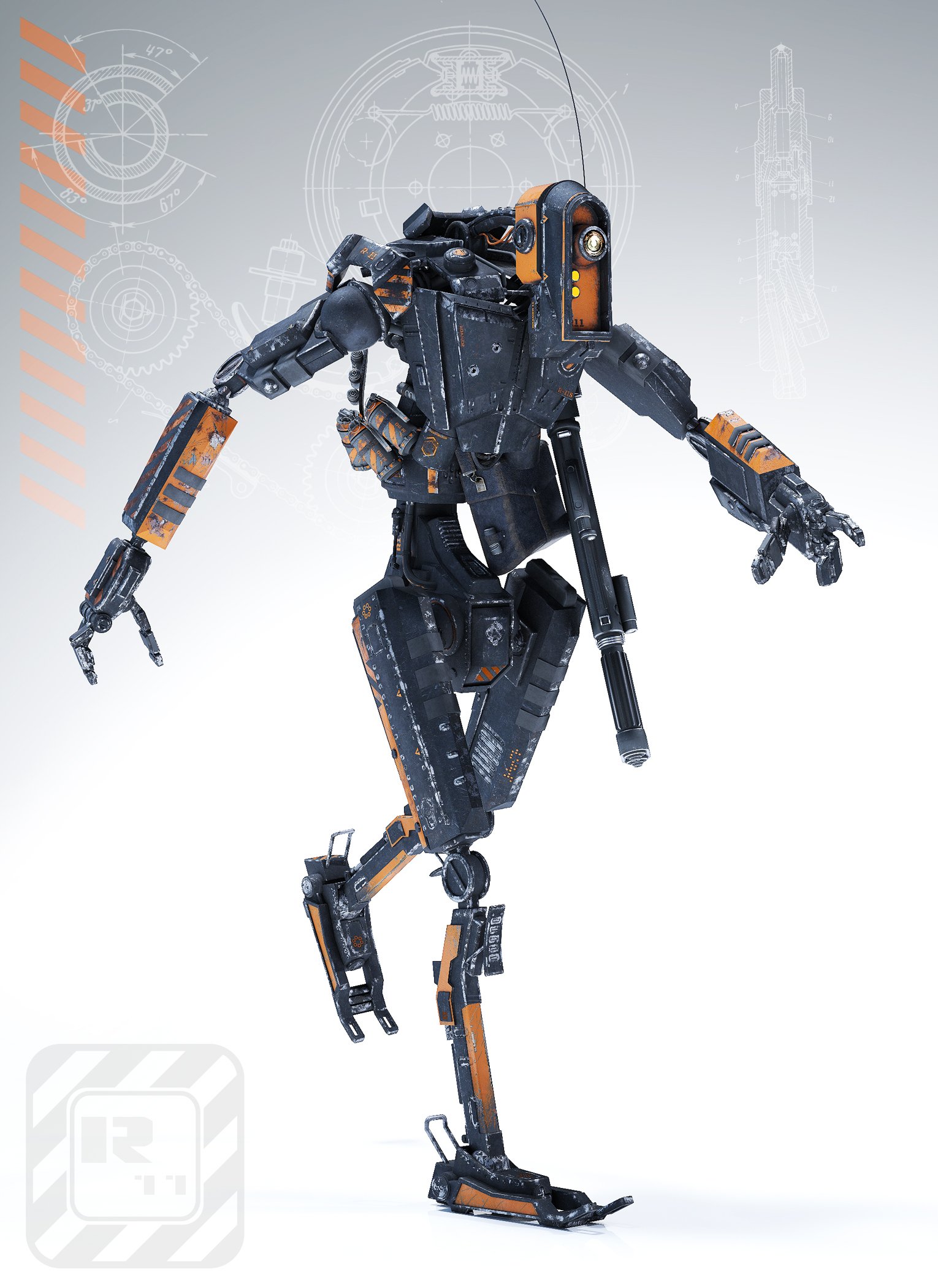 Roamer Bot Roamer Bot by: The AntFarm, 3D Models by Daz 3D