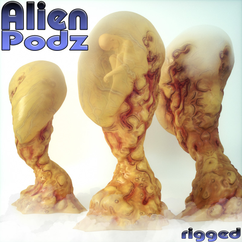 Alien Podz by: DarksealDigi-Mig, 3D Models by Daz 3D
