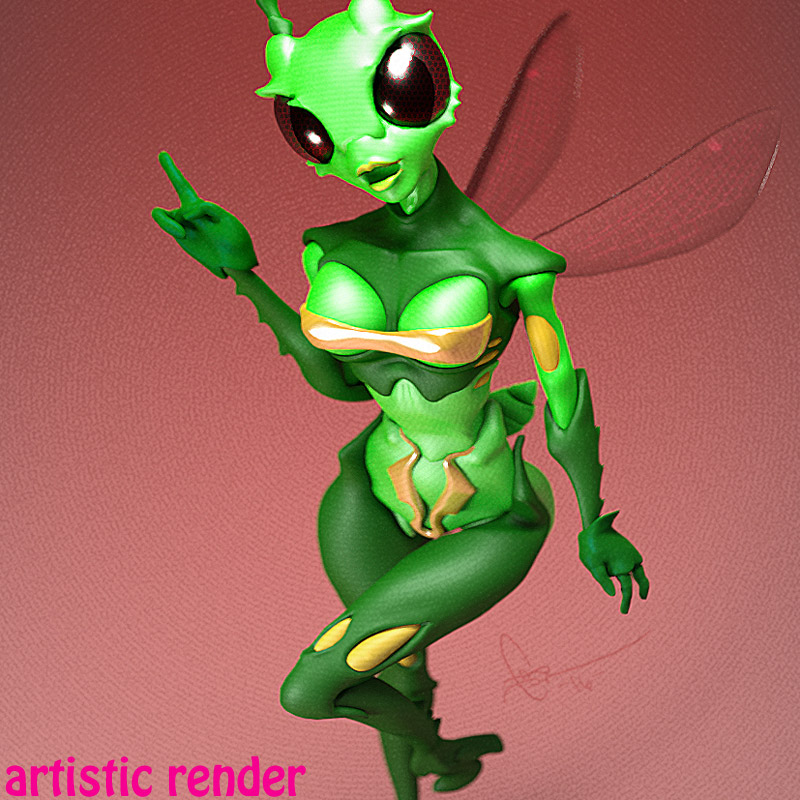 BugGirl by: DarksealDigi-Mig, 3D Models by Daz 3D