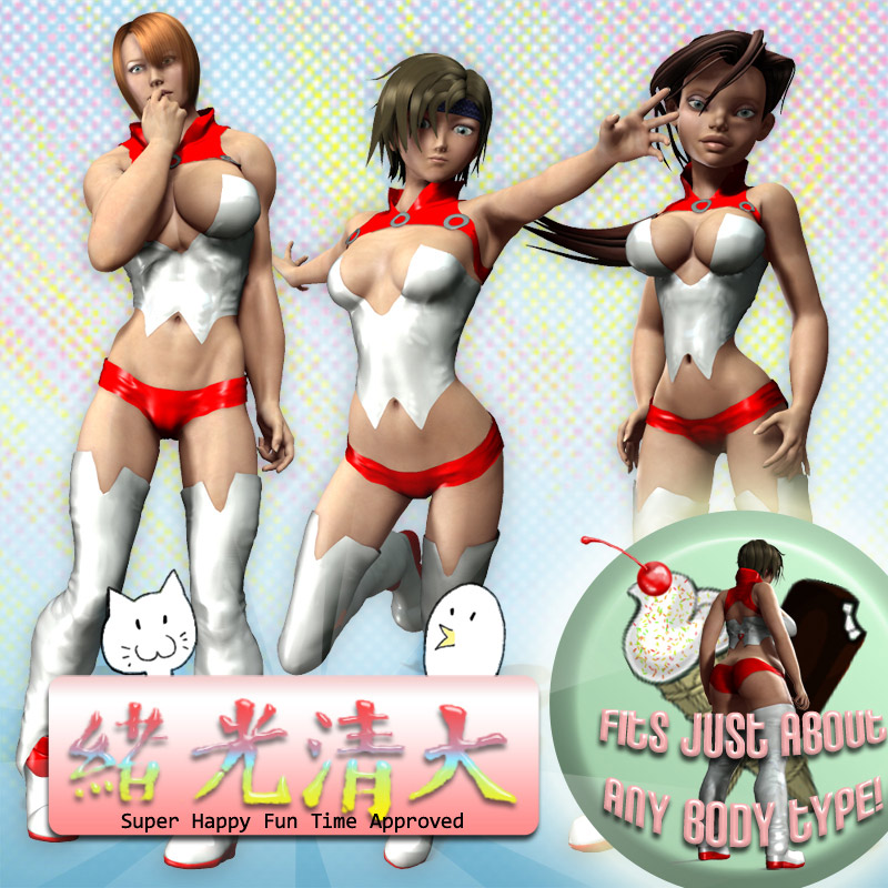 Clone for V4 by: DarksealDigi-Mig, 3D Models by Daz 3D