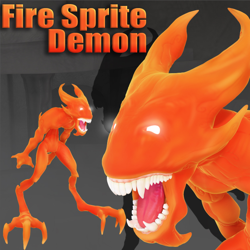 Fire Sprite Demon by: DarksealDigi-Mig, 3D Models by Daz 3D