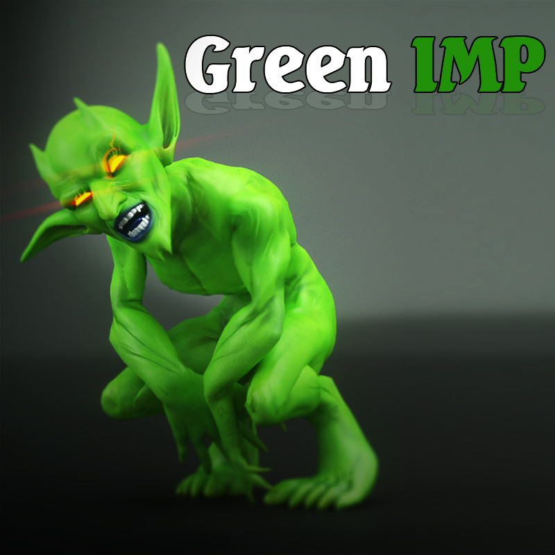 Green Imp by: DarksealDigi-Mig, 3D Models by Daz 3D