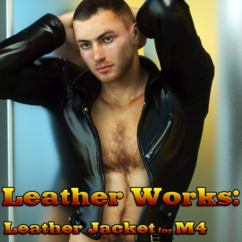 Leather Jacket for M4 by: DarksealDigi-Mig, 3D Models by Daz 3D
