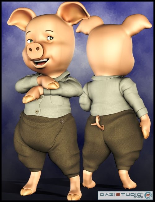 The 3 Little Pigs The 3 Little Pigs by: 3D Universe, 3D Models by Daz 3D
