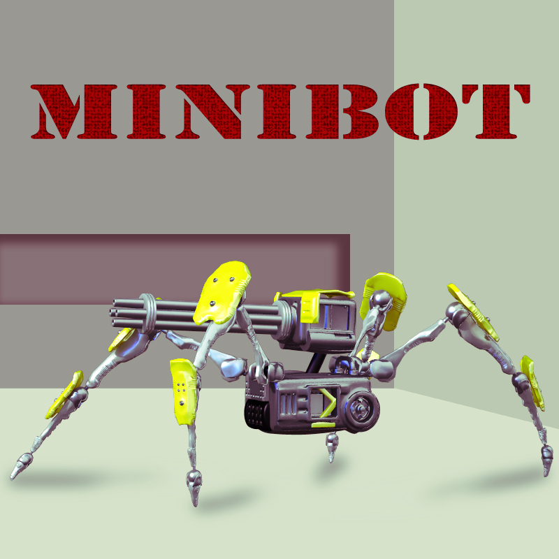 MiniBot by: DarksealDigi-Mig, 3D Models by Daz 3D