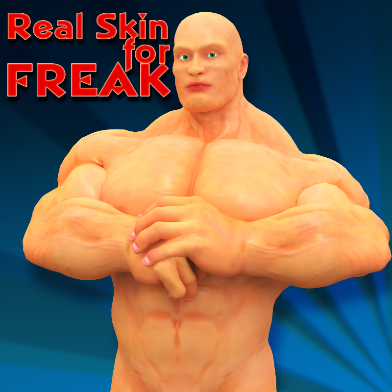 Real Skin for Freak by: DarksealDigi-Mig, 3D Models by Daz 3D