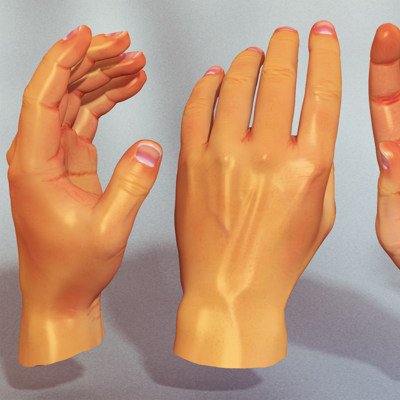 Real Skin for Poser 3 Hand by: DarksealDigi-Mig, 3D Models by Daz 3D