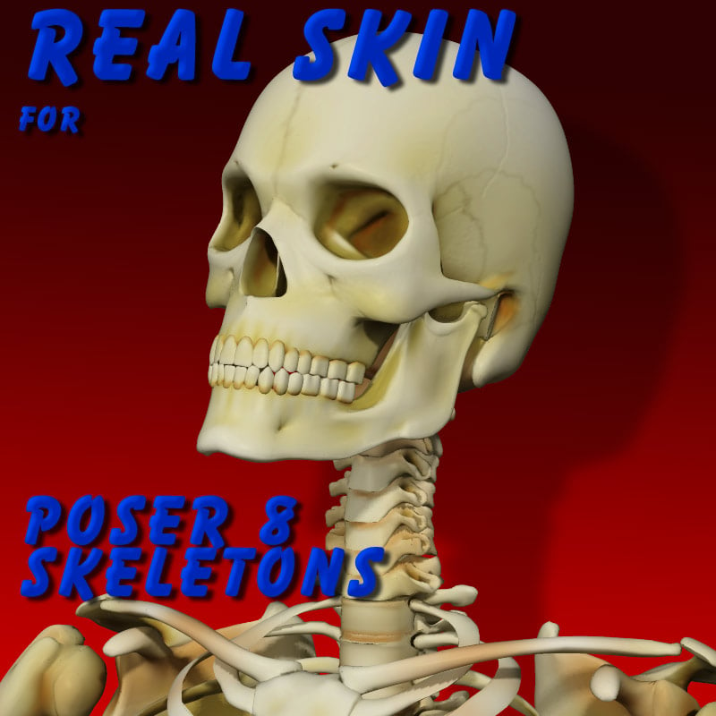 RealSkin for Poser 8 Skeleton by: DarksealDigi-Mig, 3D Models by Daz 3D