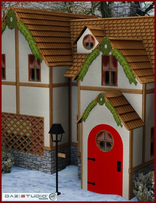 Kringle Cottage by: Keith Wade, 3D Models by Daz 3D
