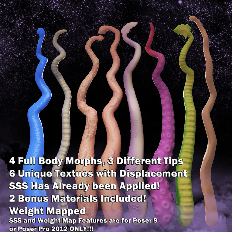 Tentacles Tentacles by: DarksealDigi-Mig, 3D Models by Daz 3D