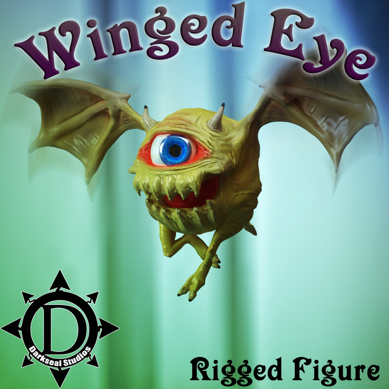 Winged Eye by: DarksealDigi-Mig, 3D Models by Daz 3D