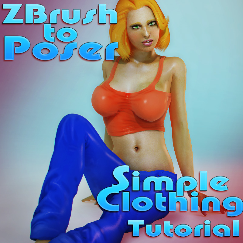 Zbrush to Poser Simple Clothing by: Darkseal, 3D Models by Daz 3D
