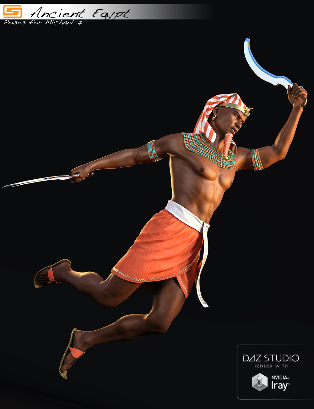 Ancient Egypt - Poses and Props for Michael 7 by: Sedor, 3D Models by Daz 3D