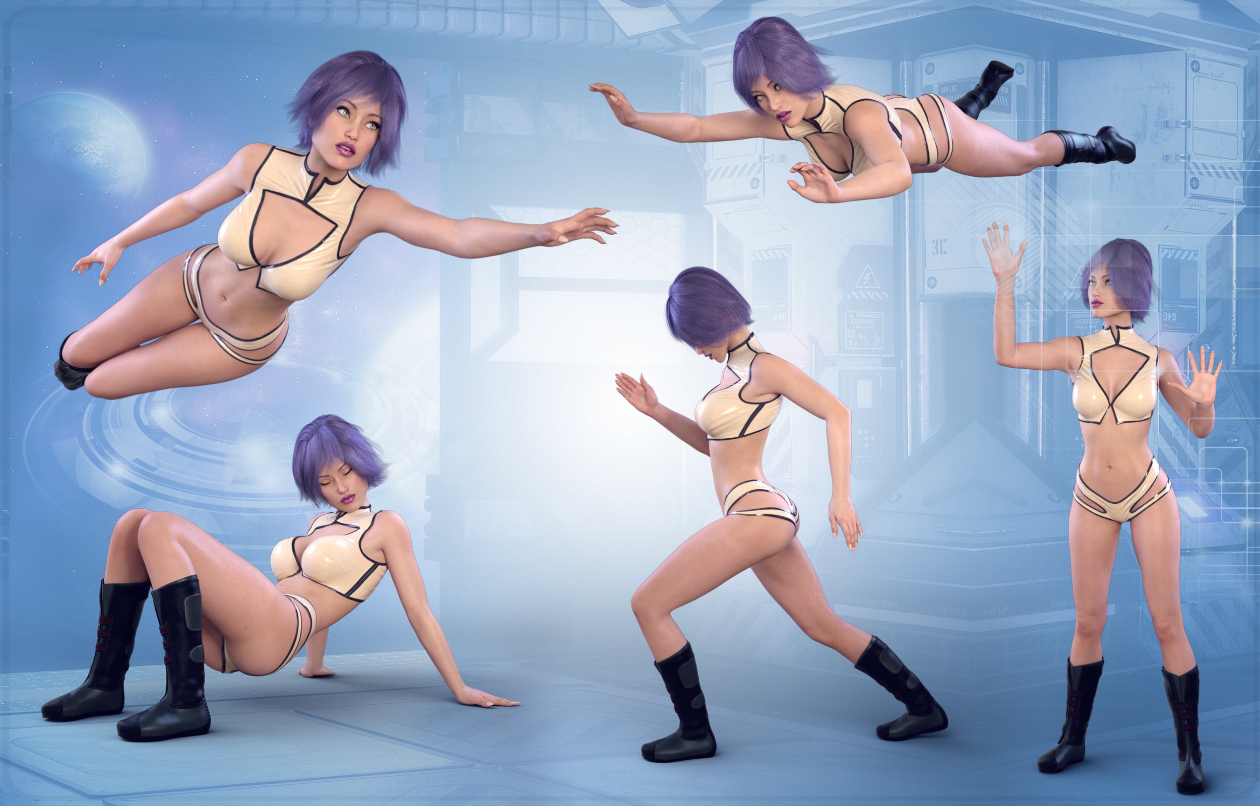 Z Space Wanderer - Poses and Expressions for Genesis 3 Female Z Space Wanderer - Poses and Expressions for Genesis 3 Female by: Zeddicuss, 3D Models by Daz 3D