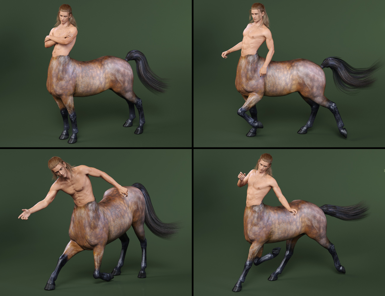 Capsces Poses and Expressions for Centaur 7 Male