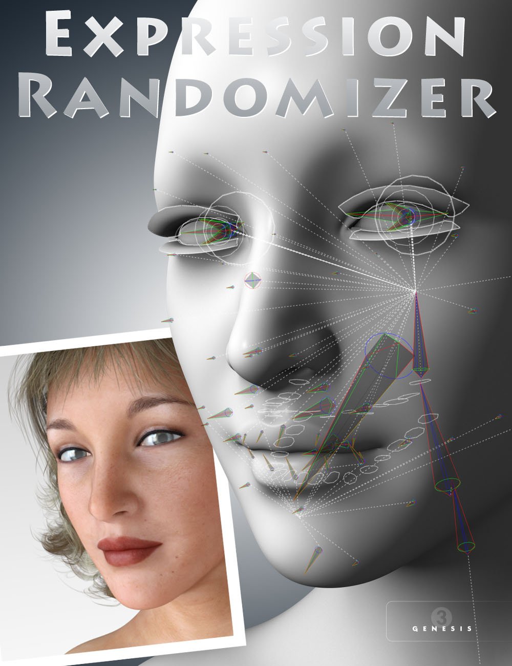 Expression Randomizer for Genesis 3 by: Cayman Studios, 3D Models by Daz 3D