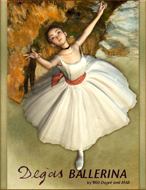 Degas Ballerina for Aiko by: MABWillDupre, 3D Models by Daz 3D