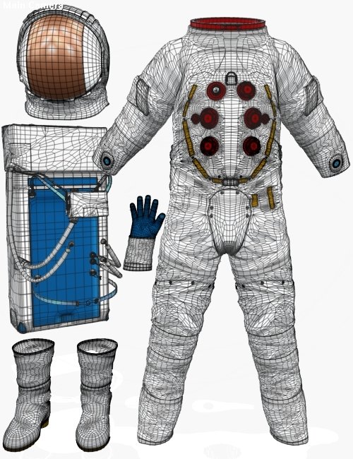 M3 Space Suit by: royloo, 3D Models by Daz 3D