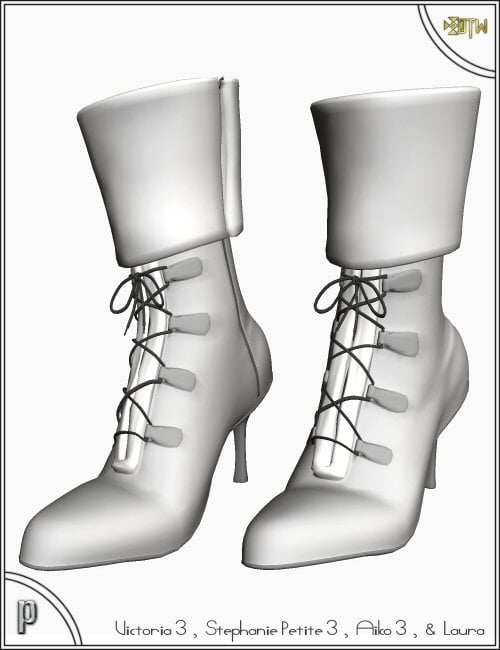 WinterWear Boots by: DTigerWoman, 3D Models by Daz 3D