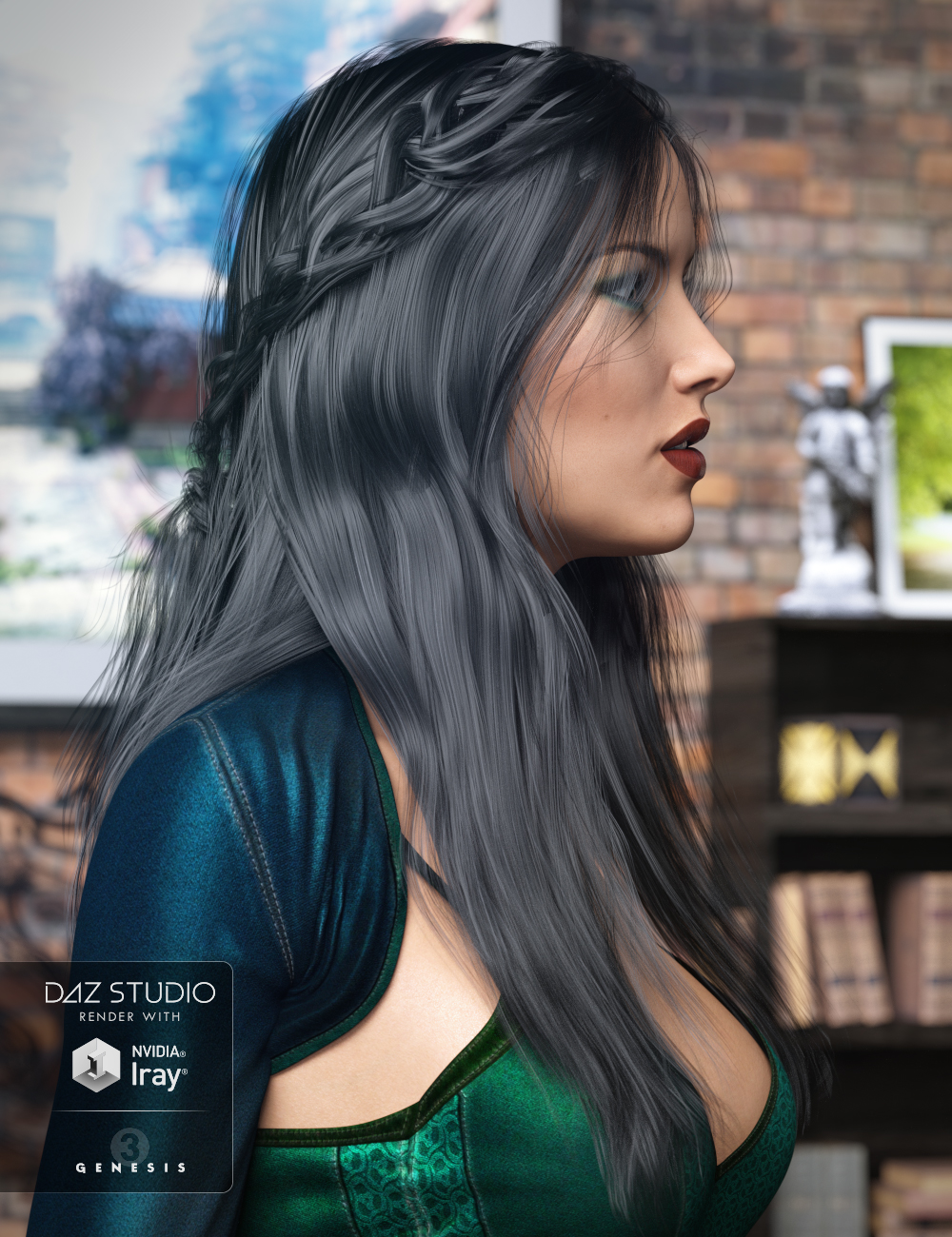 Colony Hair for Genesis 3 Female(s) by: goldtassel, 3D Models by Daz 3D
