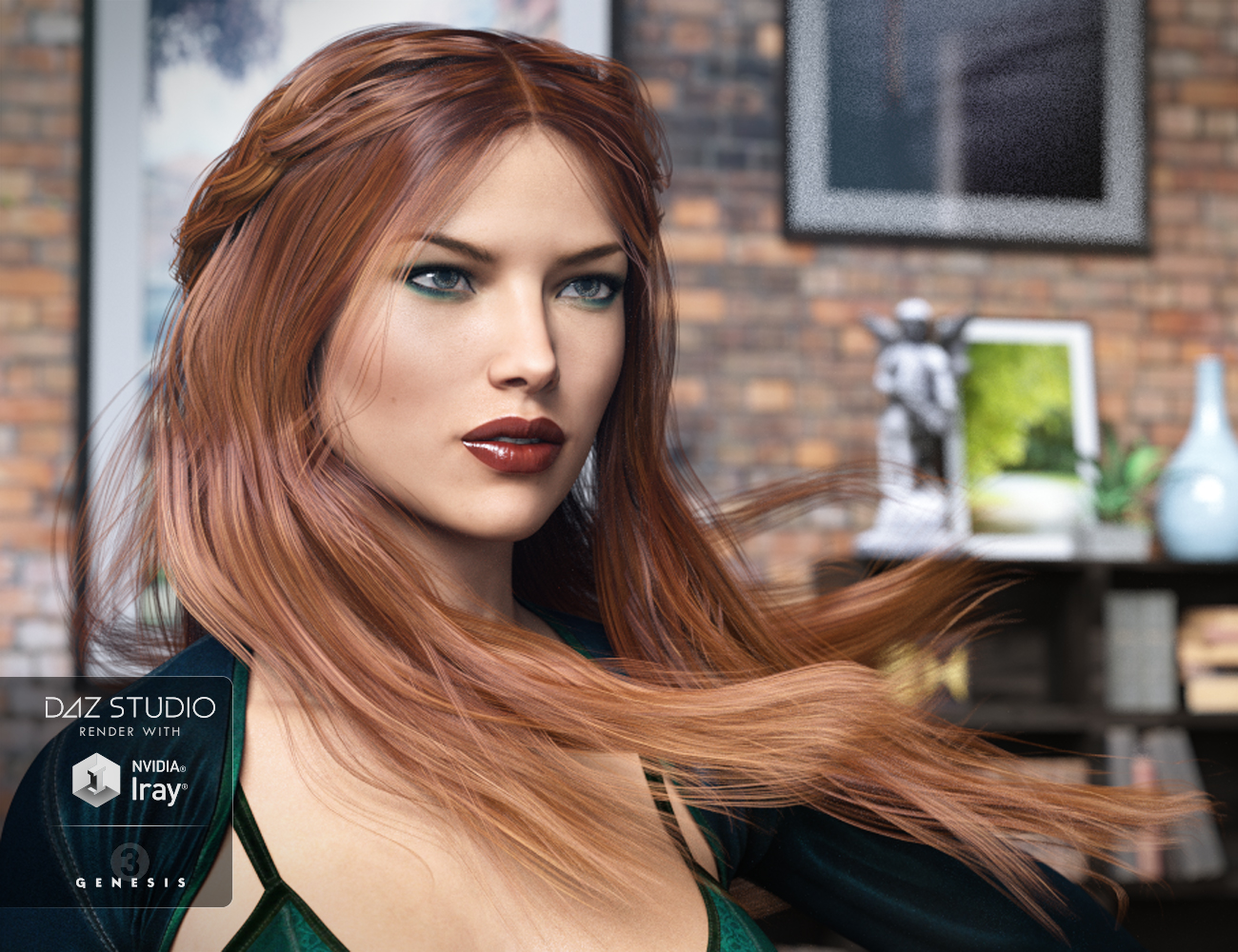 Colony Hair for Genesis 3 Female(s) by: goldtassel, 3D Models by Daz 3D