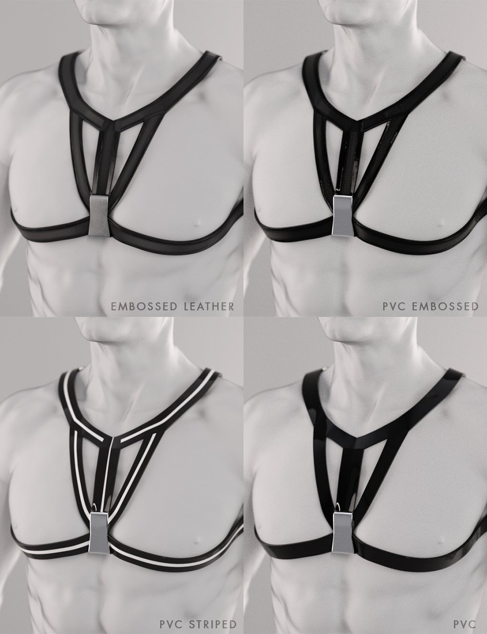 Shimuzu's Blackguard: 3 Harnesses for Genesis 3 Male Shimuzu's Blackguard: 3 Harnesses for Genesis 3 Male by: Shimuzu, 3D Models by Daz 3D
