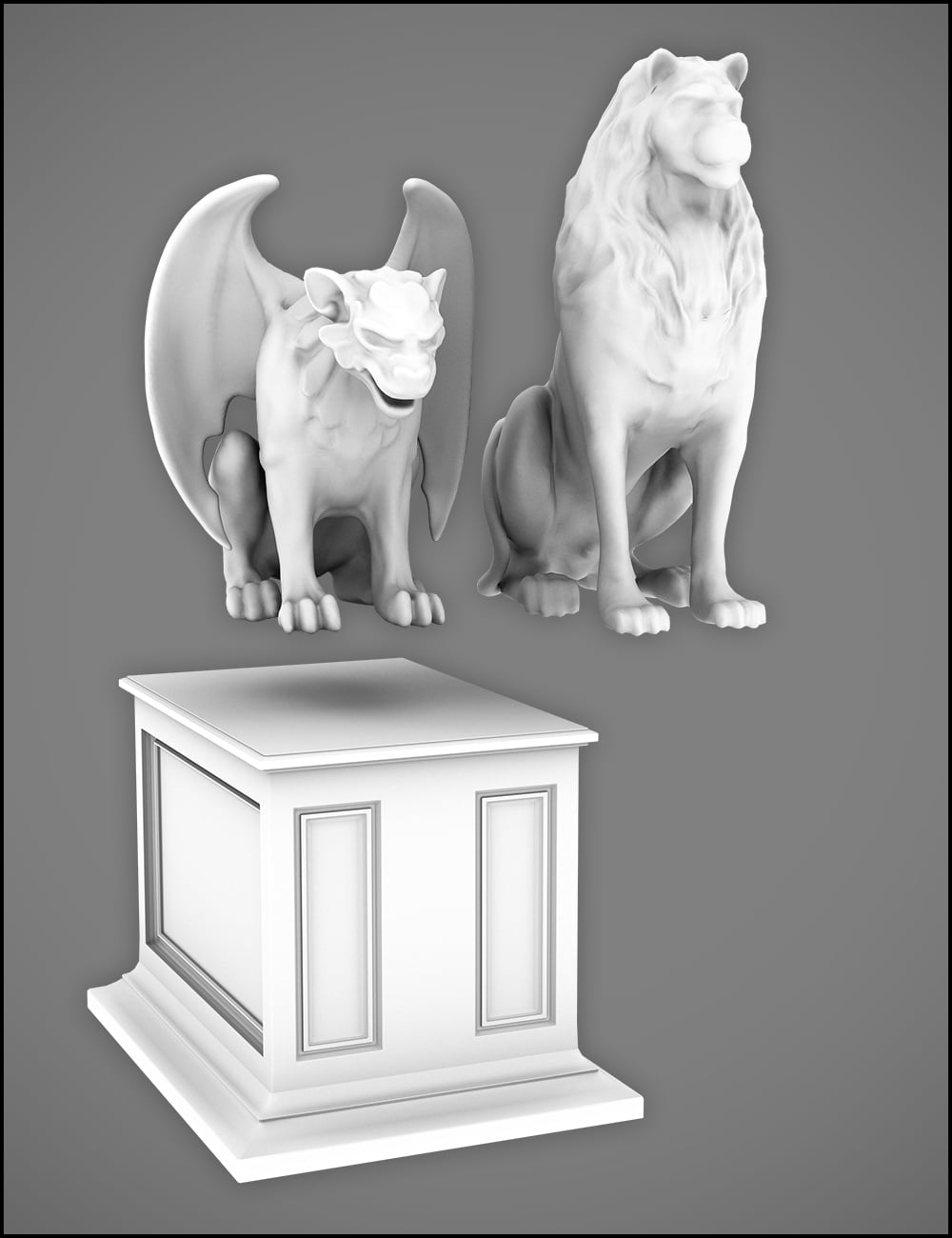 Aslan Statues | Daz 3D