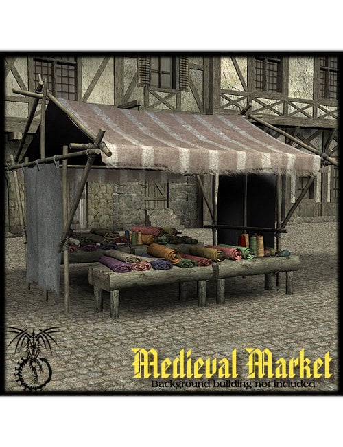 Medieval Market by: Faveral, 3D Models by Daz 3D