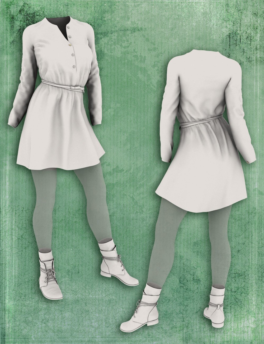 Cool Spring Outfit for Genesis 3 Female(s) by: esha, 3D Models by Daz 3D