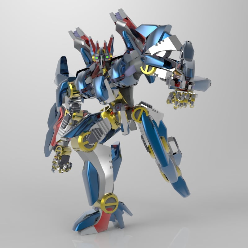 Goliath Robot Mech (for Poser) by: Digi-MigVanishingPoint, 3D Models by Daz 3D