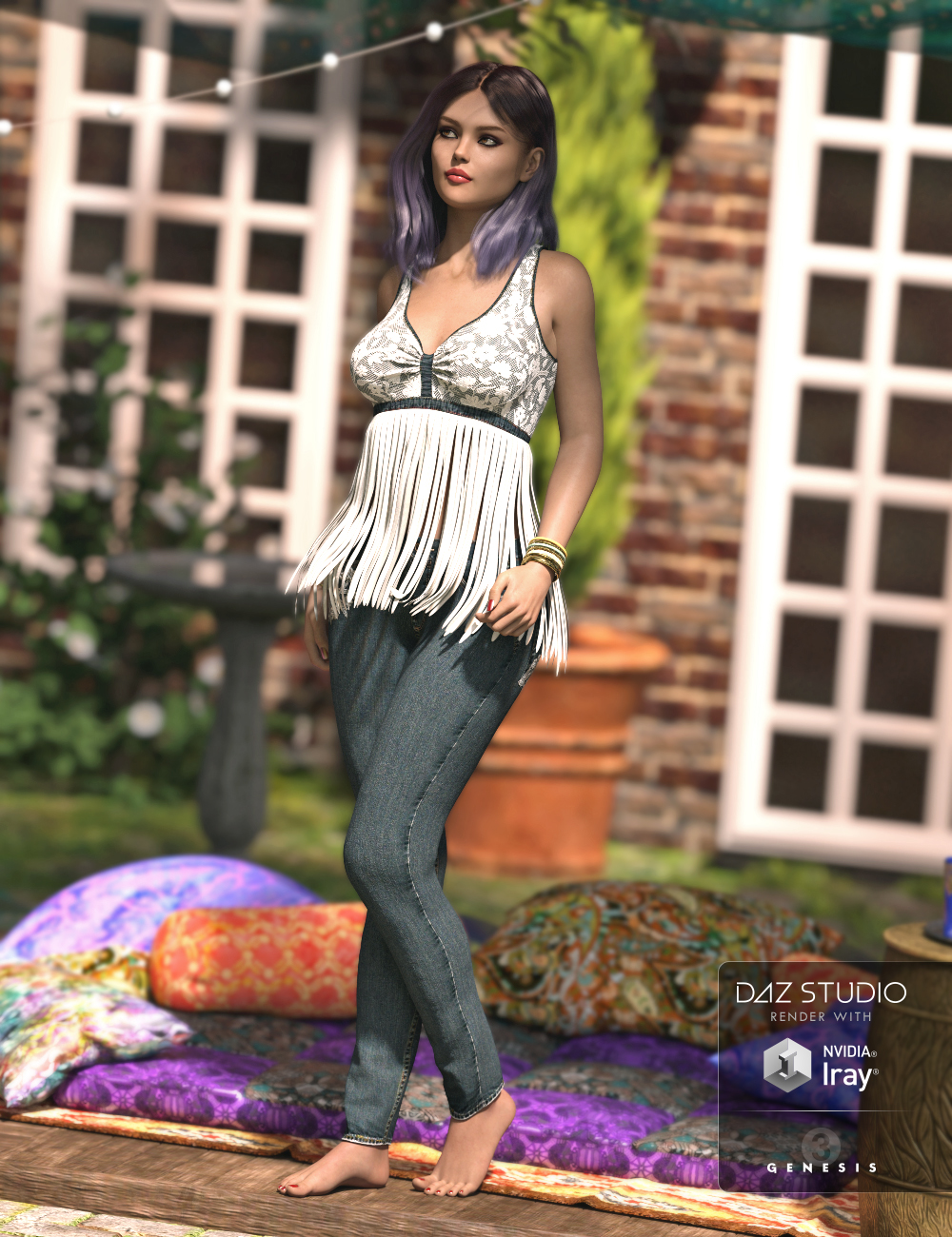 Fringed Fringed by: Sarsa, 3D Models by Daz 3D