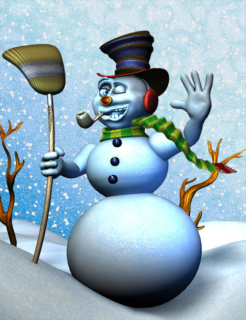 Frosty Ultimate Snowman by: Gareee, 3D Models by Daz 3D