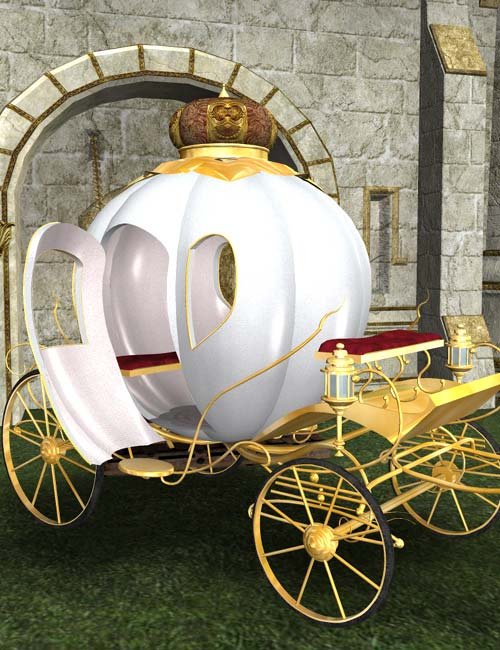 Cinderella Carriage by: IsauraS, 3D Models by Daz 3D