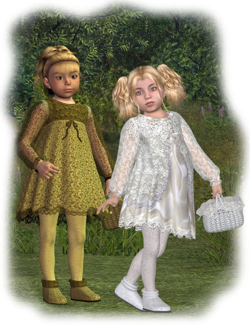 Precious Girls by: Nouschka Design, 3D Models by Daz 3D