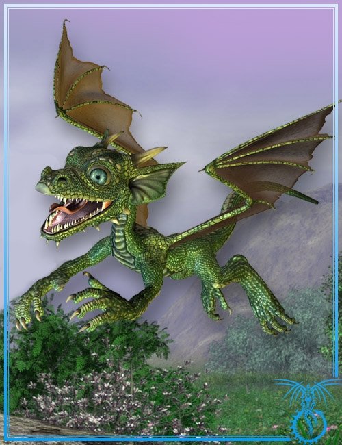 Hatchling Dragon PLUS! by: Gareee, 3D Models by Daz 3D