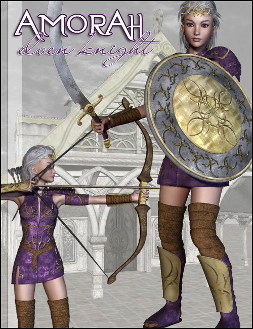 Amorah Elven Knight Expansion Pack by: LesthatVal3dart, 3D Models by Daz 3D