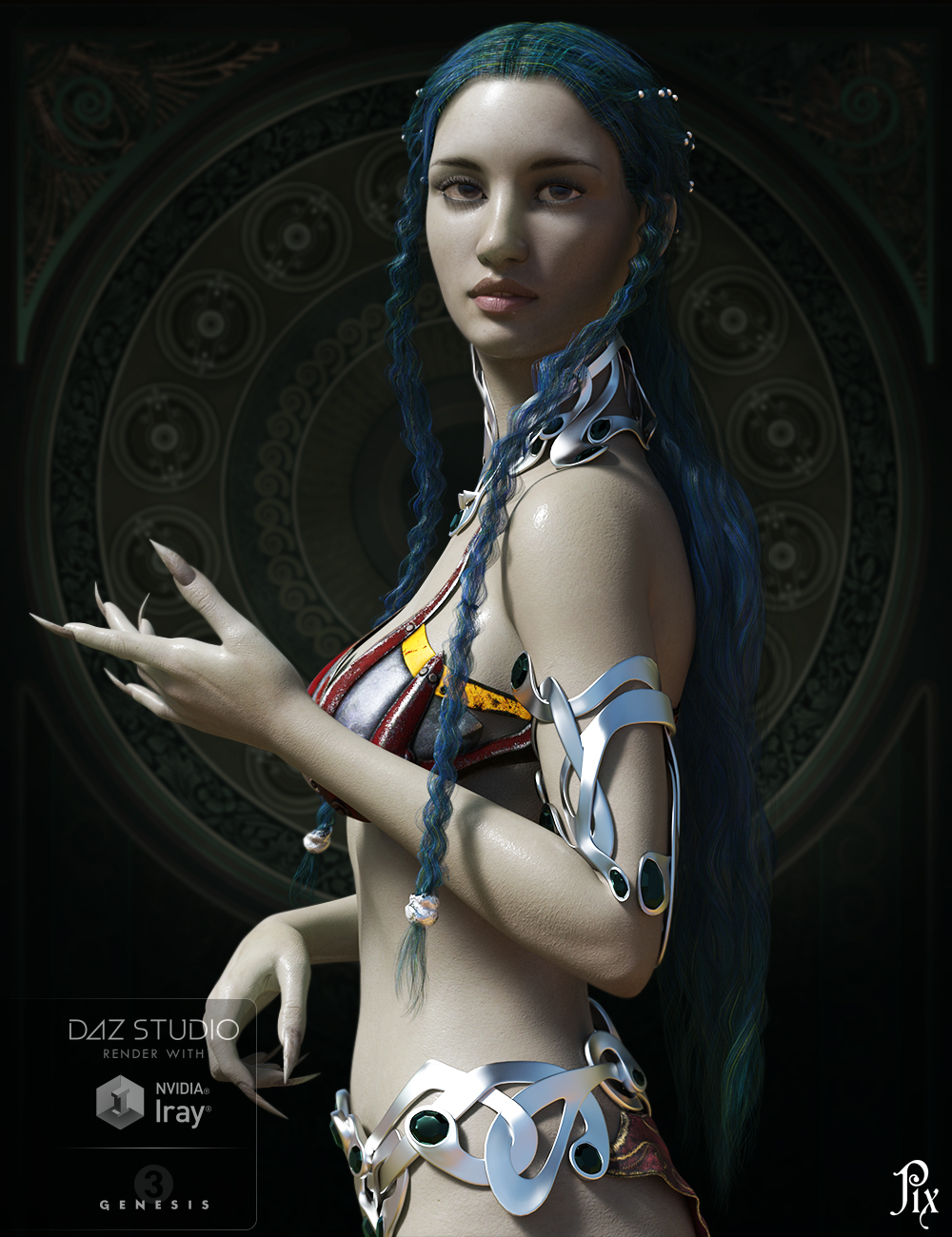 The Otherworldly for Genesis 3 Female by: Pixelunashadownet, 3D Models by Daz 3D