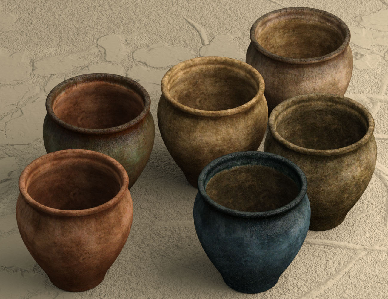 Garden Pottery Garden Pottery by: vikike176, 3D Models by Daz 3D
