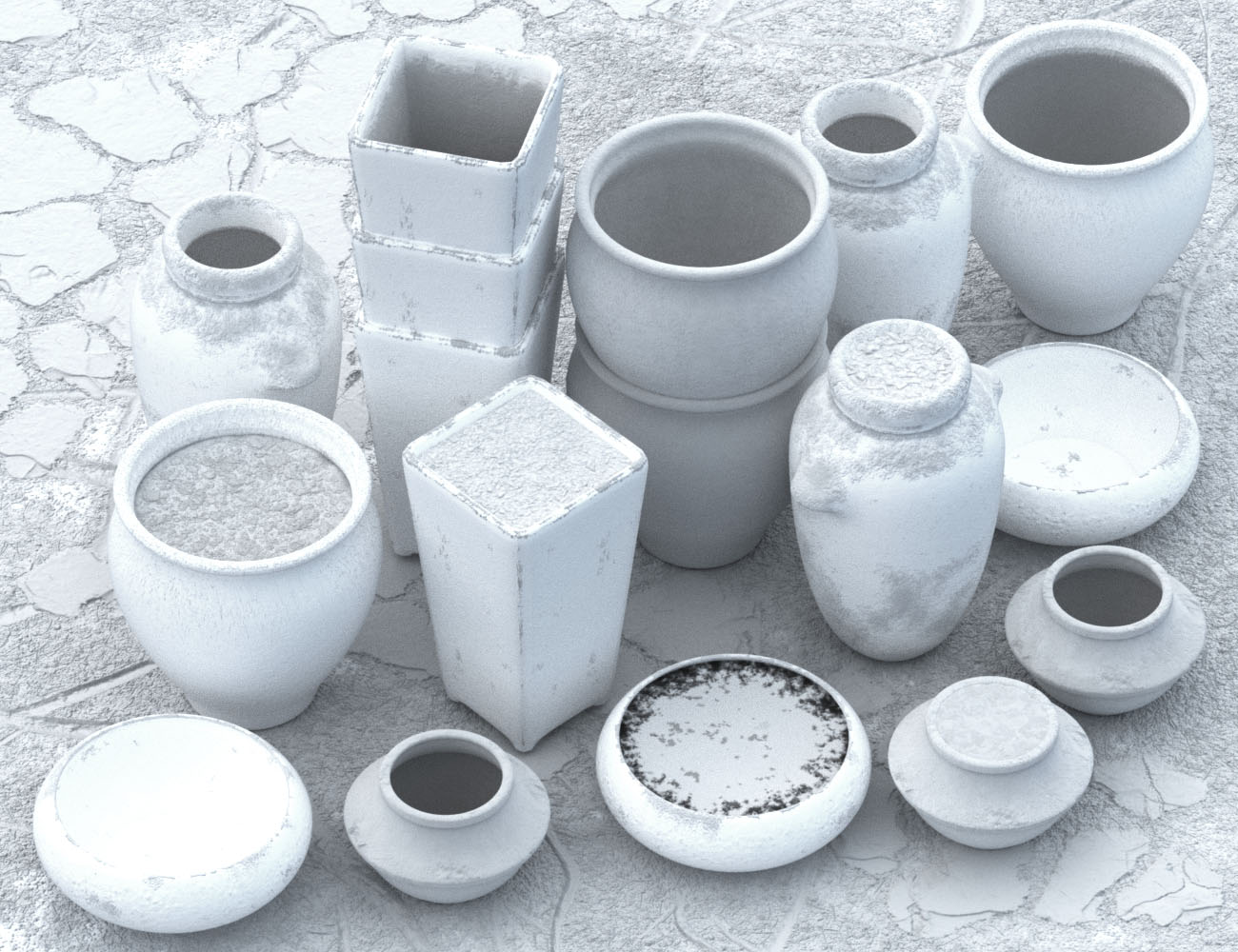 Garden Pottery Garden Pottery by: vikike176, 3D Models by Daz 3D